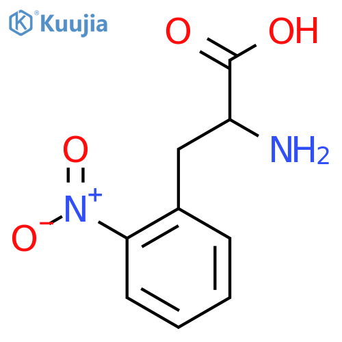 2-Amino-3-(2-nitrophenyl)propanoic acid structure