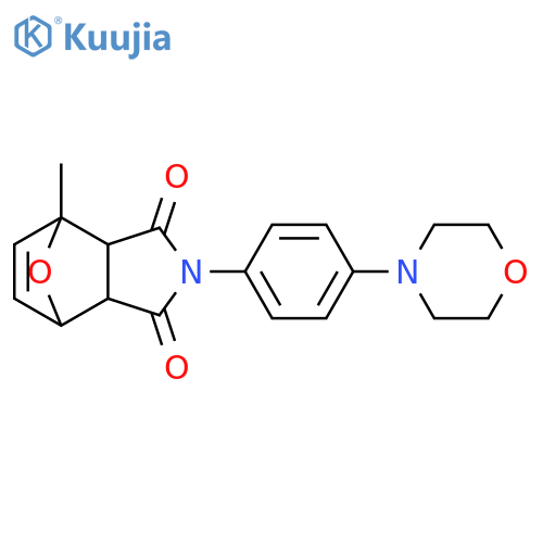 1-methyl-4-4-(morpholin-4-yl)phenyl-10-oxa-4-azatricyclo5.2.1.0^{2,6}dec-8-ene-3,5-dione structure