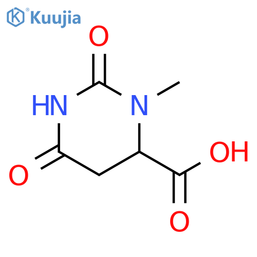 4-Pyrimidinecarboxylic acid, hexahydro-3-methyl-2,6-dioxo- structure