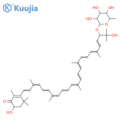 Flexixanthin; 2'-Hydroxy, 2'-O-α-L-rhamnopyranoside structure
