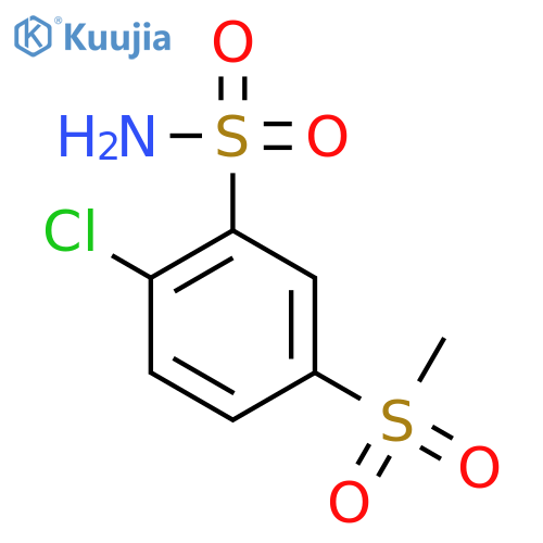 2-Chloro-5-Methanesulfonylbenzene-1-Sulfonamide structure