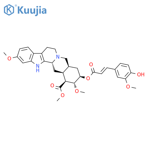 4-Hydroxy-3-methoxycinnamoyl Methyl Reserpate (Rescimetol) structure