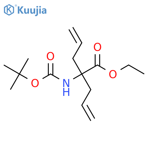 ethyl 2-{(tert-butoxy)carbonylamino}-2-(prop-2-en-1-yl)pent-4-enoate structure