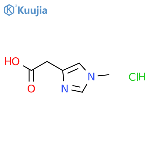 2-(1-methylimidazol-4-yl)acetic acid;hydrochloride structure