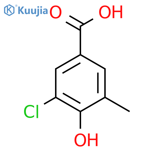 3-Chloro-4-hydroxy-5-methylbenzoic acid structure