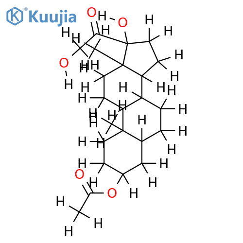 3-Ac-(3beta,5alpha,17alphaOH)-3,17,21-Trihydroxypregnan-20-one structure