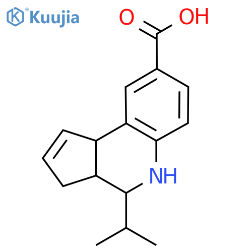 4-Isopropyl-3a,4,5,9b-tetrahydro-3H-cyclopentacquinoline-8-carboxylicacid structure