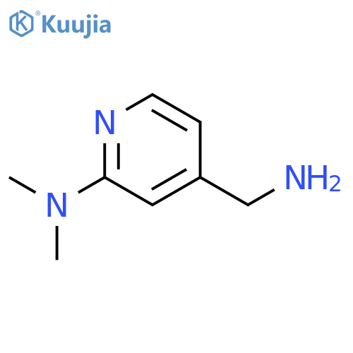 4-(aminomethyl)-N,N-dimethylpyridin-2-amine structure