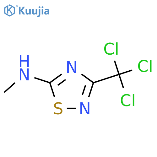 N-Methyl-3-(trichloromethyl)-1,2,4-thiadiazol-5-amine structure