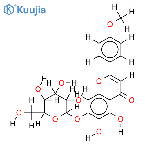 4'-methoxyscutellarein 7-O-beta-D-glucoside structure