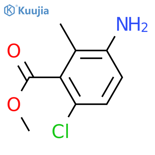 methyl 3-amino-6-chloro-2-methylbenzoate structure