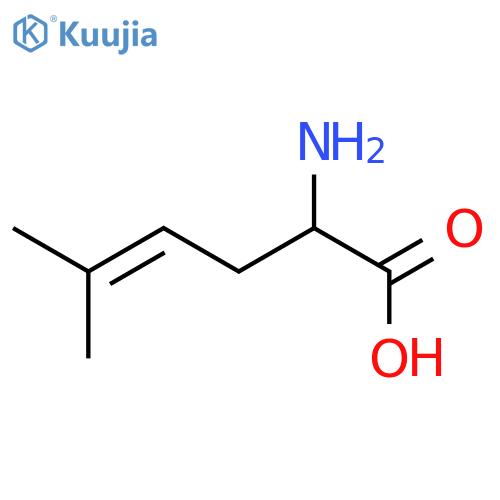 2-Amino-5-methylhex-4-enoic acid structure