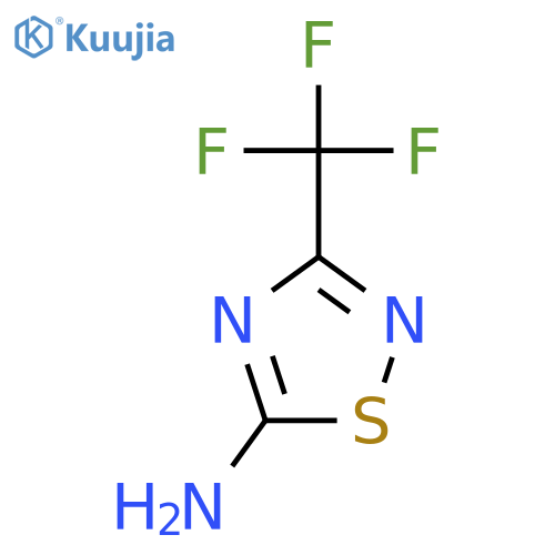 3-(trifluoromethyl)-1,2,4-thiadiazol-5-amine structure