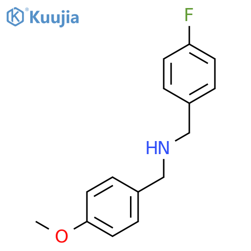 (4-Fluoro-Benzyl)-(4-Methoxy-Benzyl)-Amine structure