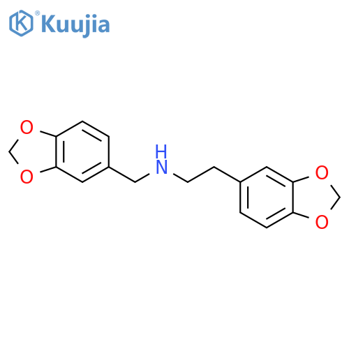 1,3-Benzodioxole-5-ethanamine, N-(1,3-benzodioxol-5-ylmethyl)- structure