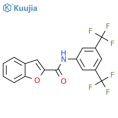 N-[3,5-bis(trifluoromethyl)phenyl]-1-benzofuran-2-carboxamide structure