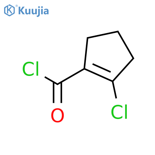1-Cyclopentene-1-carbonyl chloride, 2-chloro- (9CI) structure