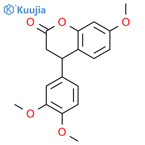 2H-1-Benzopyran-2-one,4-(3,4-dimethoxyphenyl)-3,4-dihydro-7-methoxy- structure