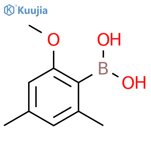 2,4-Dimethyl-6-methoxyphenylboronic acid structure