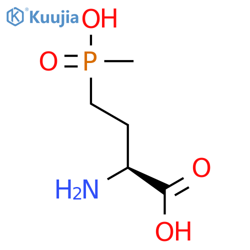 Butanoic acid,2-amino-4-(hydroxymethylphosphinyl)-, (2S)- structure