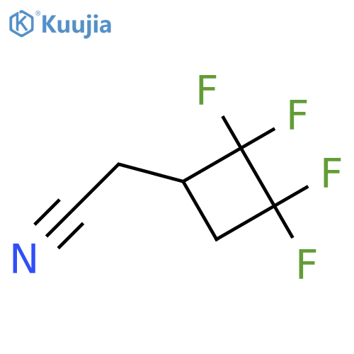 2-(2,2,3,3-tetrafluorocyclobutyl)acetonitrile structure