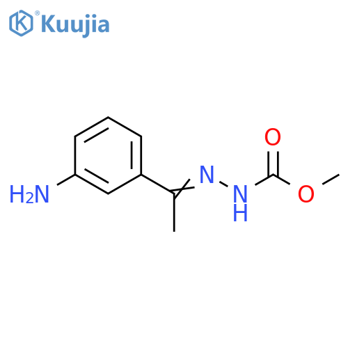Methyl 2-[(E)-1-(3-aminophenyl)ethylidene]-1-hydrazinecarboxylate structure