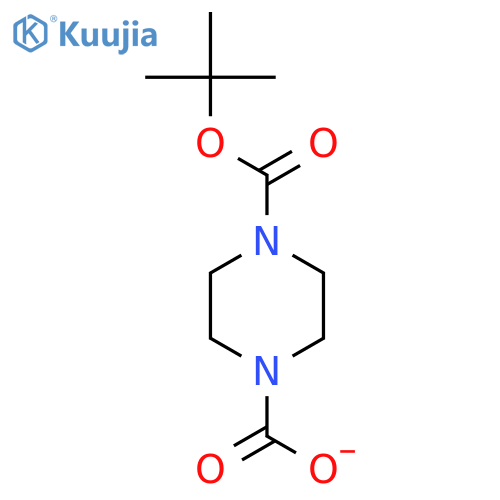 4-(tert-butoxycarbonyl)piperazine-1-carboxylic acid structure