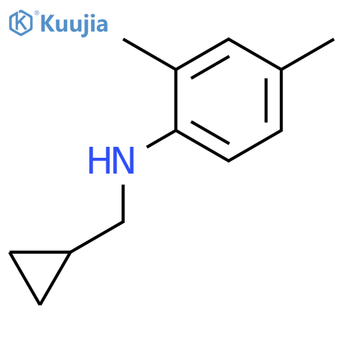 N-(cyclopropylmethyl)-2,4-dimethylaniline structure