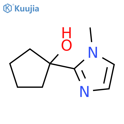 Cyclopentanol, 1-(1-methyl-1H-imidazol-2-yl)- structure