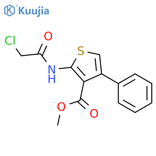 methyl 2-(2-chloroacetamido)-4-phenylthiophene-3-carboxylate structure