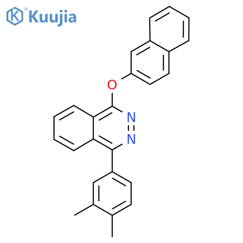 1-(3,4-dimethylphenyl)-4-(naphthalen-2-yloxy)phthalazine structure