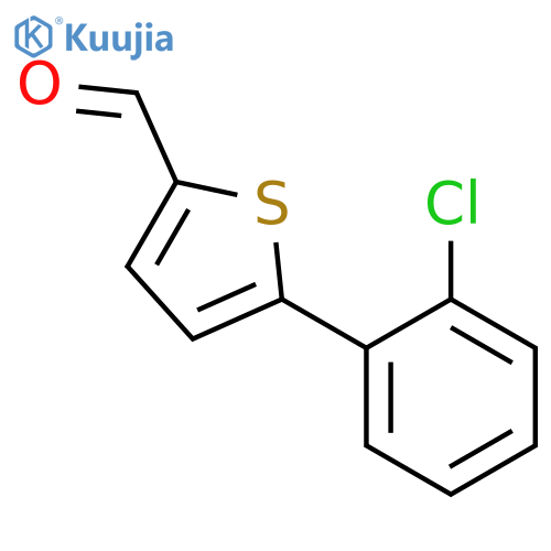 5-(2-chlorophenyl)thiophene-2-carbaldehyde structure