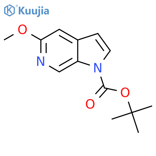 Tert-butyl 5-methoxy-1H-pyrrolo[2,3-c]pyridine-1-carboxylate structure