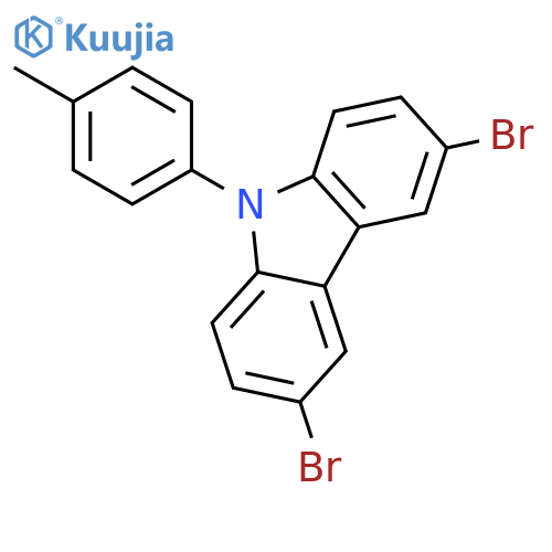 3,6-Dibromo-9-(p-tolyl)-9H-carbazole structure