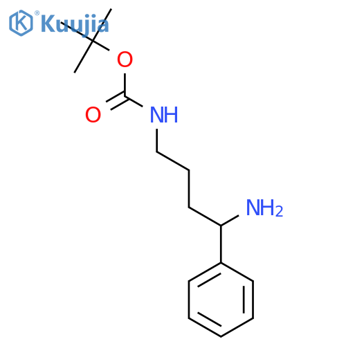tert-Butyl N-(4-Amino-4-phenylbutyl)carbamate structure