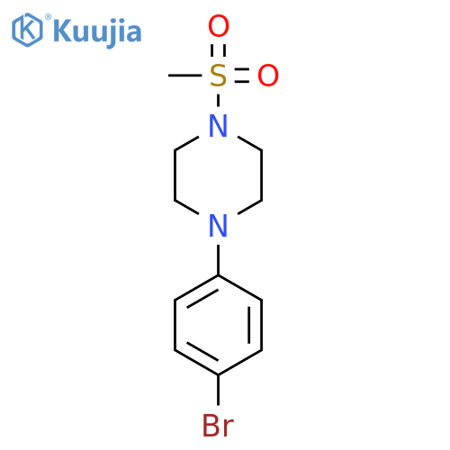 1-(4-Bromophenyl)-4-(methylsulfonyl)piperazine structure