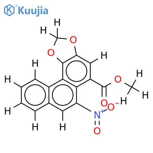 3,4-Methylendioxy-10-nitro-phenanthren-1-carbonsaeure-methylester (AristolochiasaeureII-methylester) structure