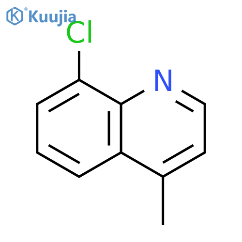 Quinoline,8-chloro-4-methyl- structure