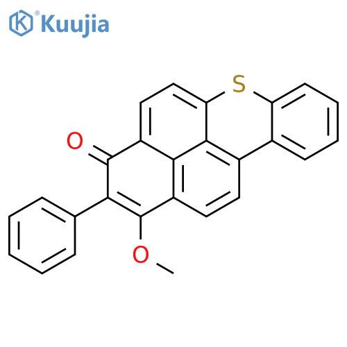 3H-Naphtho[2,1,8-mna]thioxanthen-3-one,1-methoxy-2-phenyl- structure