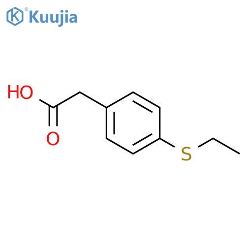 2-4-(ethylsulfanyl)phenylacetic acid structure