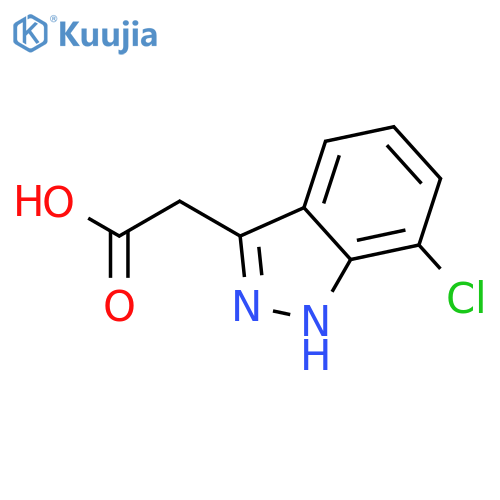 2-(7-Chloro-1H-indazol-3-yl)acetic acid structure