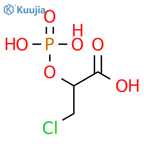 Propanoic acid,3-chloro-2-(phosphonooxy)- structure