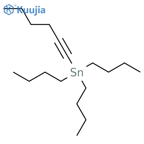 Stannane, tributyl-1-hexynyl- structure