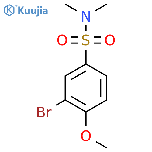 3-Bromo-4-methoxy-N,N-dimethylbenzenesulfonamide structure