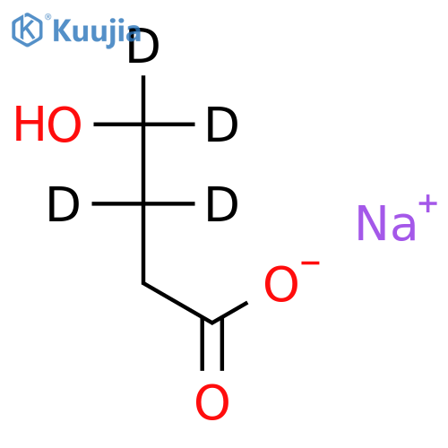 Sodium 4-Hydroxybutyrate-3,3,4,4-d4 structure
