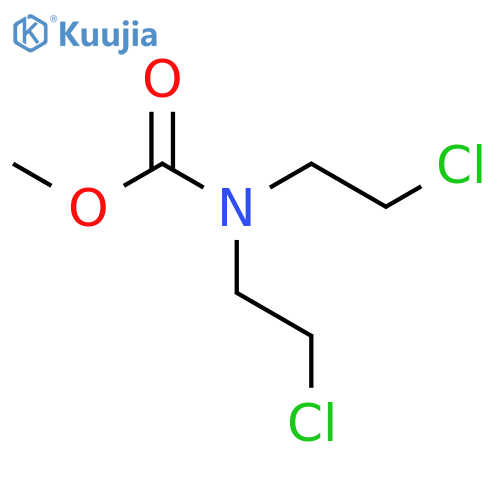 methyl bis(2-chloroethyl)carbamate structure