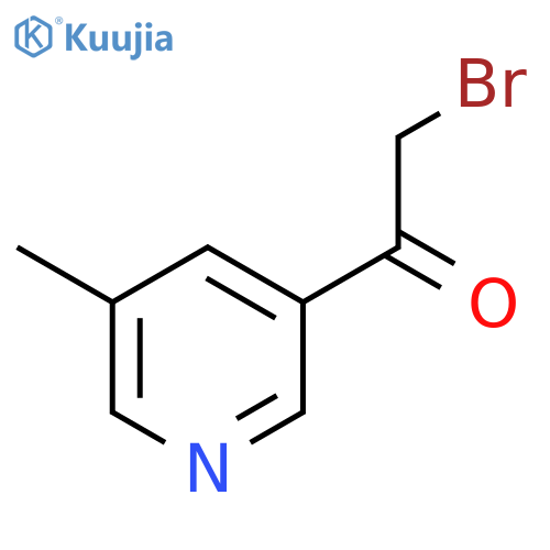 Ethanone,2-bromo-1-(5-methyl-3-pyridinyl)- structure