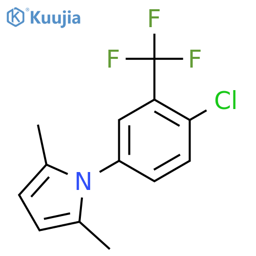 1-(4-Chloro-3-(trifluoromethyl)phenyl)-2,5-dimethyl-1H-pyrrole structure