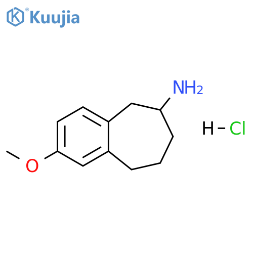 5H-Benzocyclohepten-6-amine, 6,7,8,9-tetrahydro-2-methoxy-, hydrochloride (1:1) structure