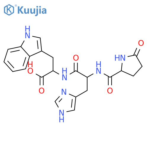 L-Pyroglu-L-His-L-Trp structure